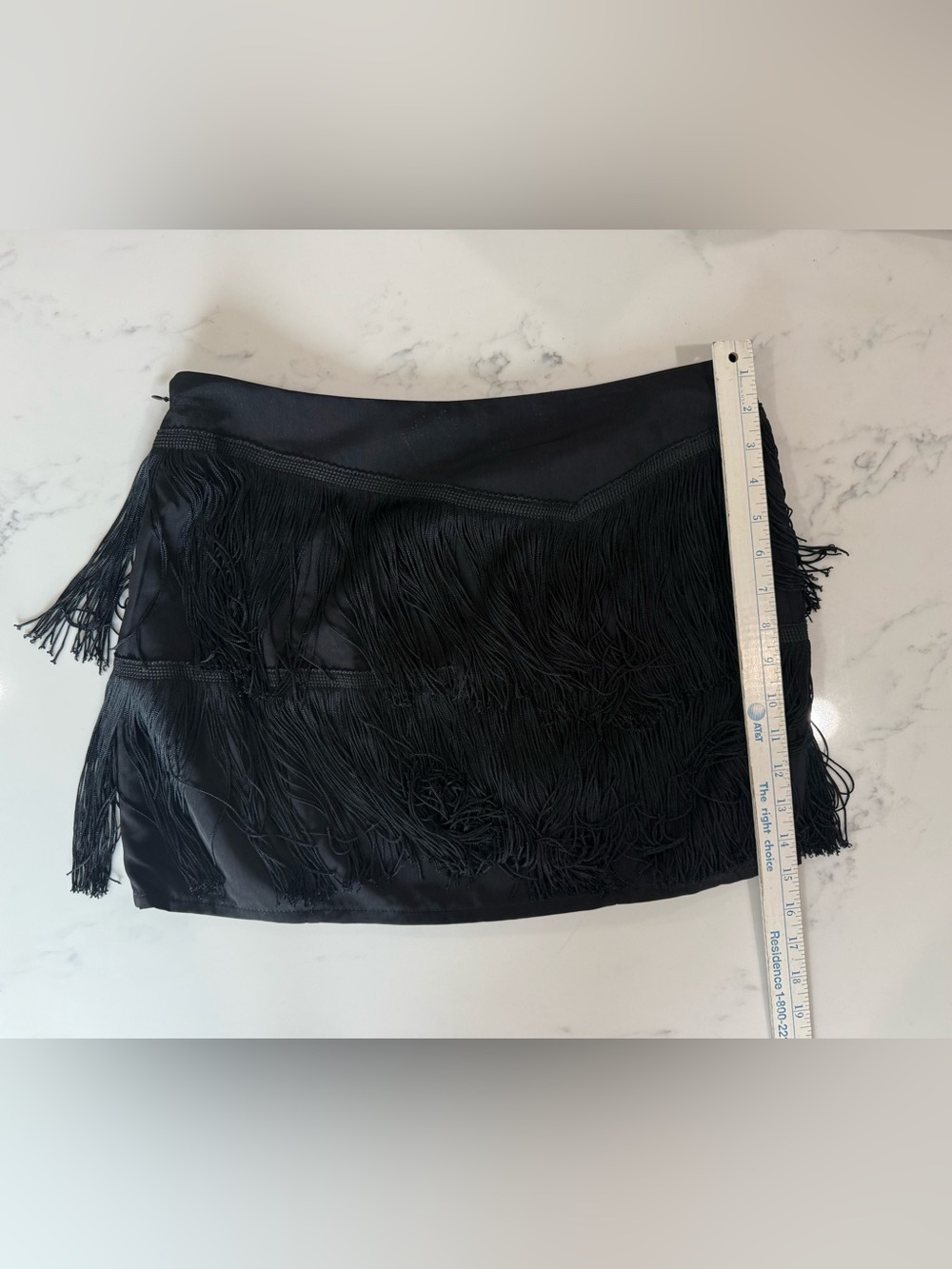 Nanette Lepore Black Fringe Mini Skirt